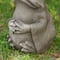 Glitzhome® 16.75" Faux Concrete Zen-Style Frog Garden Statue